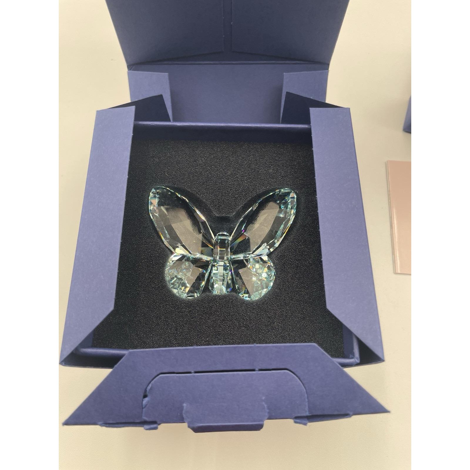 Swarovski Crystal Large Brilliant Butterfly Azore Blue Figurine