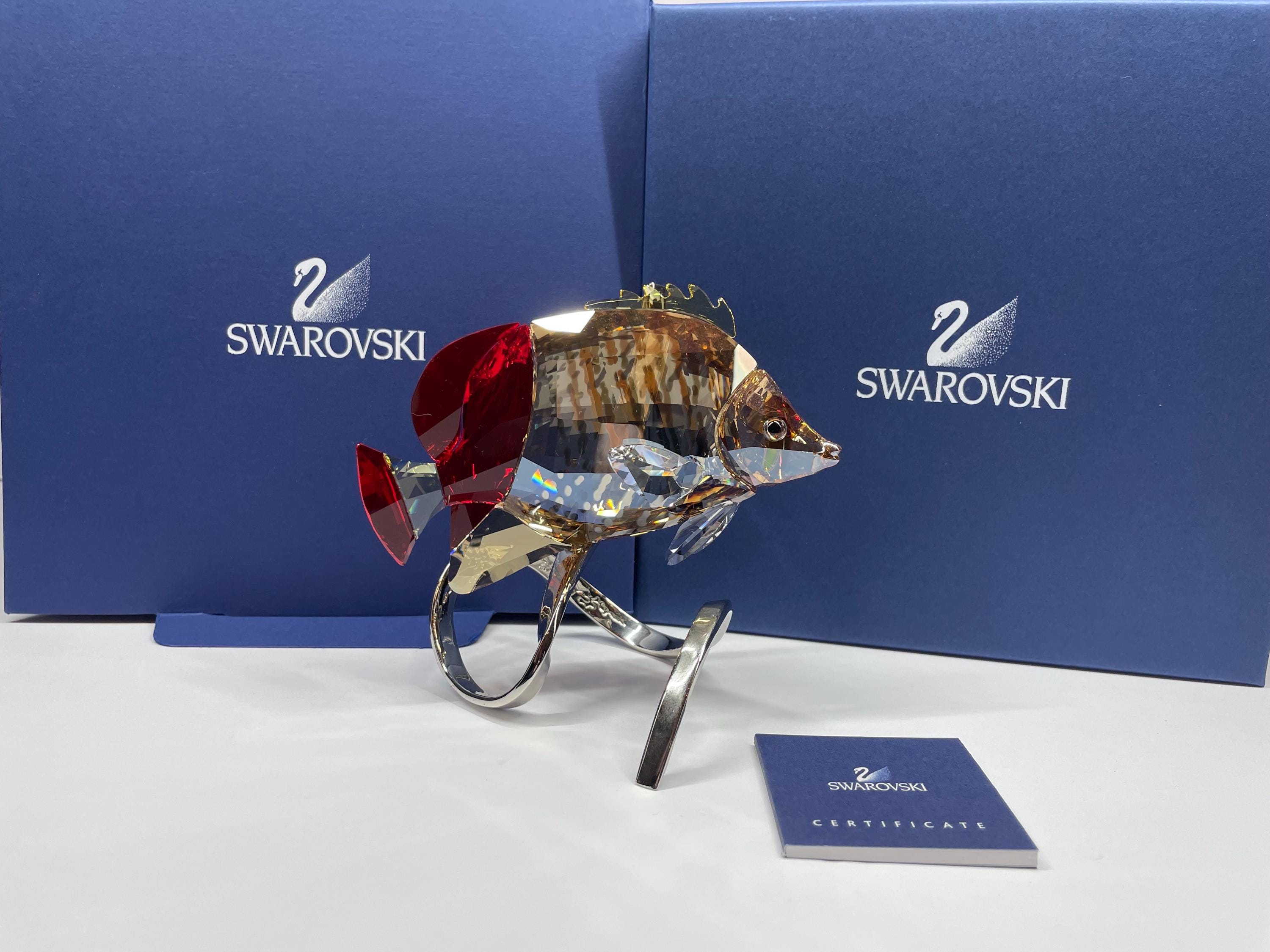 Swarovski crystal figurines fish - Etsy 日本