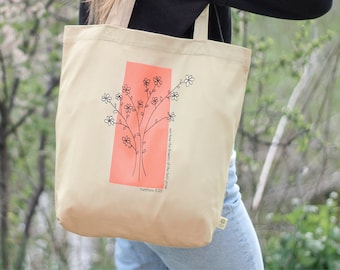 Sac fourre-tout chrétien Matthieu 6:28 - Cadeaux chrétiens pour elle Sac d'église