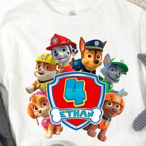 Patrol Birthday Boy/Girl Shirt, Patrol Birthday Family Shirt, Personalized Birthday Shirt, Custom Patrol Shirt, Birthday Party Shirt.