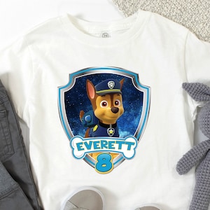 Patrol Birthday Boy/Girl Shirt, Patrol Birthday Family Shirt, Personalized Birthday Shirt, Custom Patrol Shirt, Birthday Party Shirt.