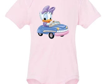 Daisy Duck Baby Bodysuit: Monthly Milestone Shirt
