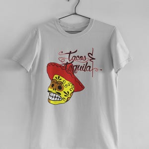 Tacos and Tequila T-shirt, Drinking Shirts, Funny Drinking Shirts, Tacos And Tequila Tee, Tacos & Tequila Shirt, Cute Tequila Shirt.