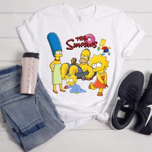 The Simpsons Group Poster T-Shirt, Homer Simpson Shirt, Funny The Simpsons Shirt, Simpsons Family Shirt, Bart, Homer, Marge, Simpson Shirt.