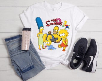The Simpsons Group Poster T-Shirt, Homer Simpson Shirt, Funny The Simpsons Shirt, Simpsons Family Shirt, Bart, Homer, Marge, Simpson Shirt.