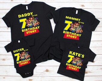 Personalized Toy Story Birthday Shirt, Disney Family Matching Tee