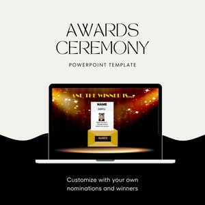 Nominations and winners - Virtual Games - Awards Ceremony for Virtual Team Building - PowerPoint Template Slides - Fun Party Game