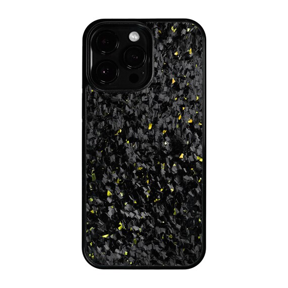 Gold Fragment Forged Carbon Fiber iPhone Case IMPACT SERIES