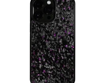 Purple Fragment  | Forged Carbon Fiber | iPhone Case | IMPACT SERIES