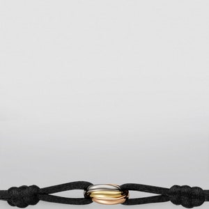 Stainless steel 3 ring trinity bracelet image 3