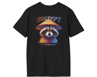 Short Sleeve Rainbow Raccoon