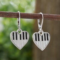 New Dangle Earrings Piano Keys Keyboard Music Art Gift - Etsy