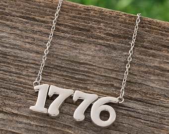 1776 Necklace for Women Patriotic Necklace Conservative Gifts - Etsy