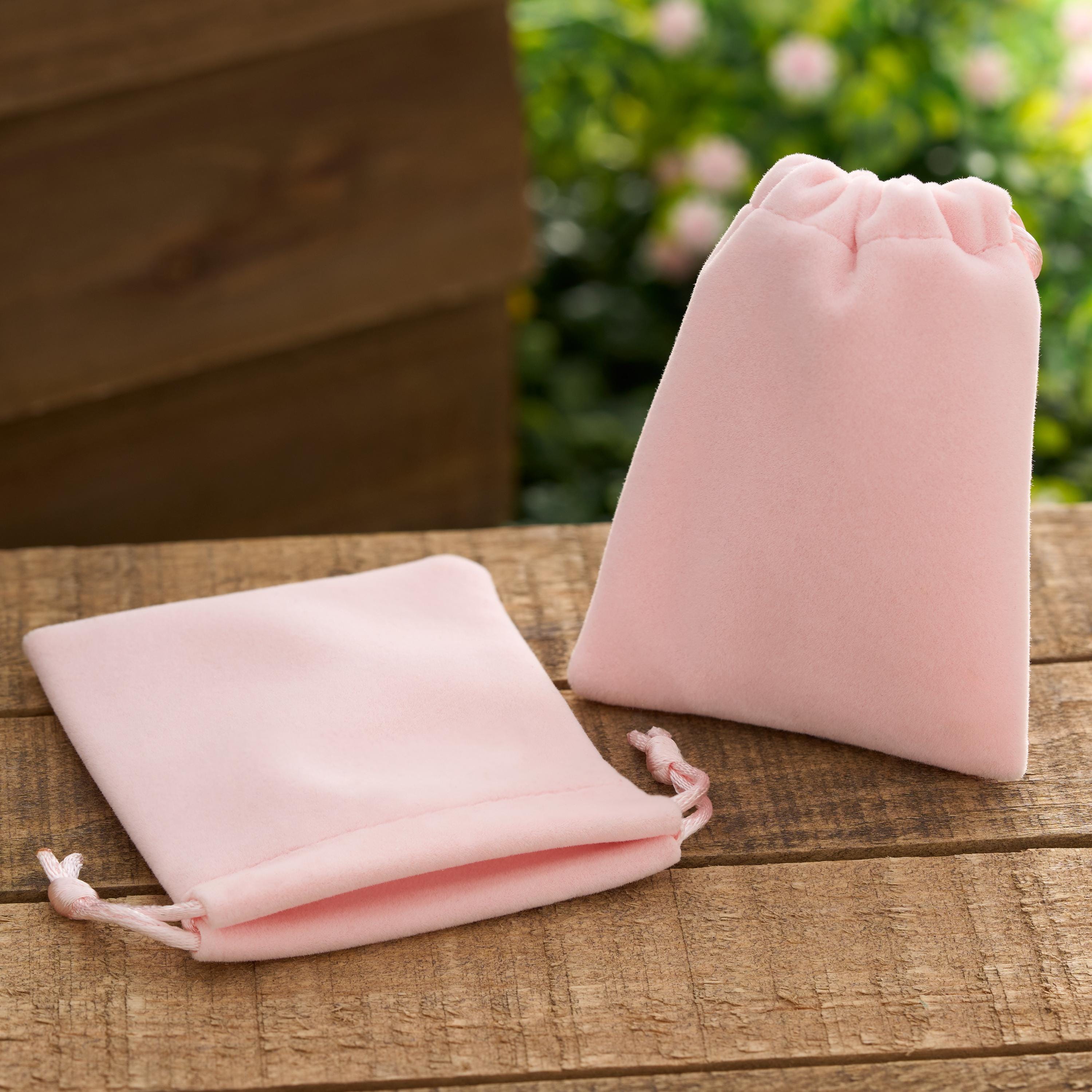 Pink Velvet Jewelry Bag, Jewelry Pourch, Jewelry Bag 