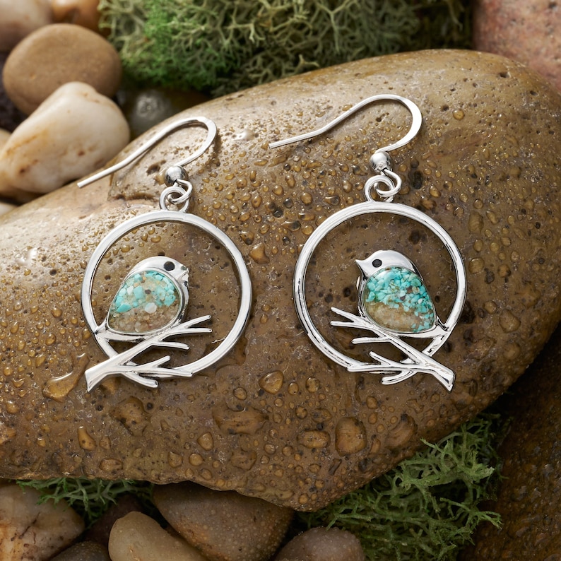 Sand Birdie Branch Earrings