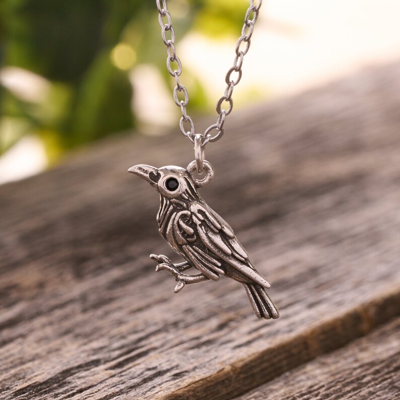 Nevermore" Raven Necklace