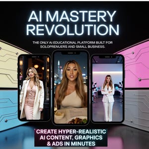 AI Mastery Revolution, The ultimate AI Course to create content, generate leads and run your whole business with AI. ( Made for beginners)