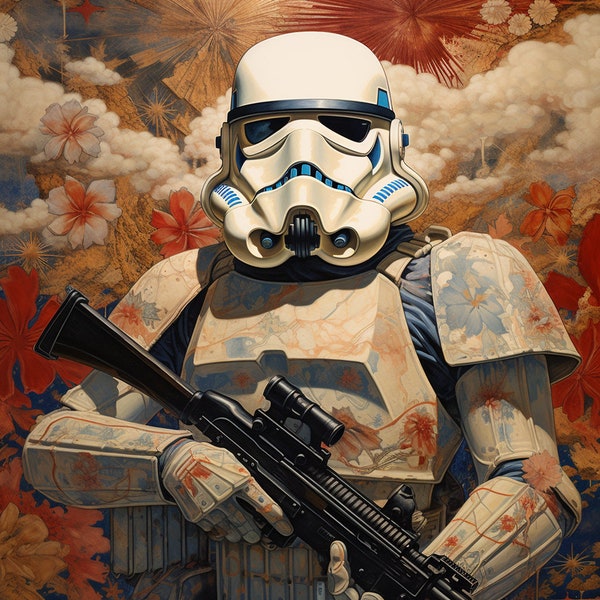 Stormtrooperz - Japanese Style Art (V2.4) (Star Battles Collection) - Digital Art / Clip Art / PNG