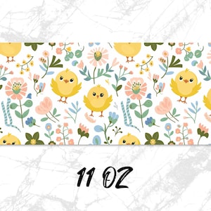 Cute Bird Floral Coffee Mug Wrap, Mug Wrap Designs for 15oz and 11oz, Printable Digital Mug Wrap, Bird and Flowers Mug Wrap Art image 8