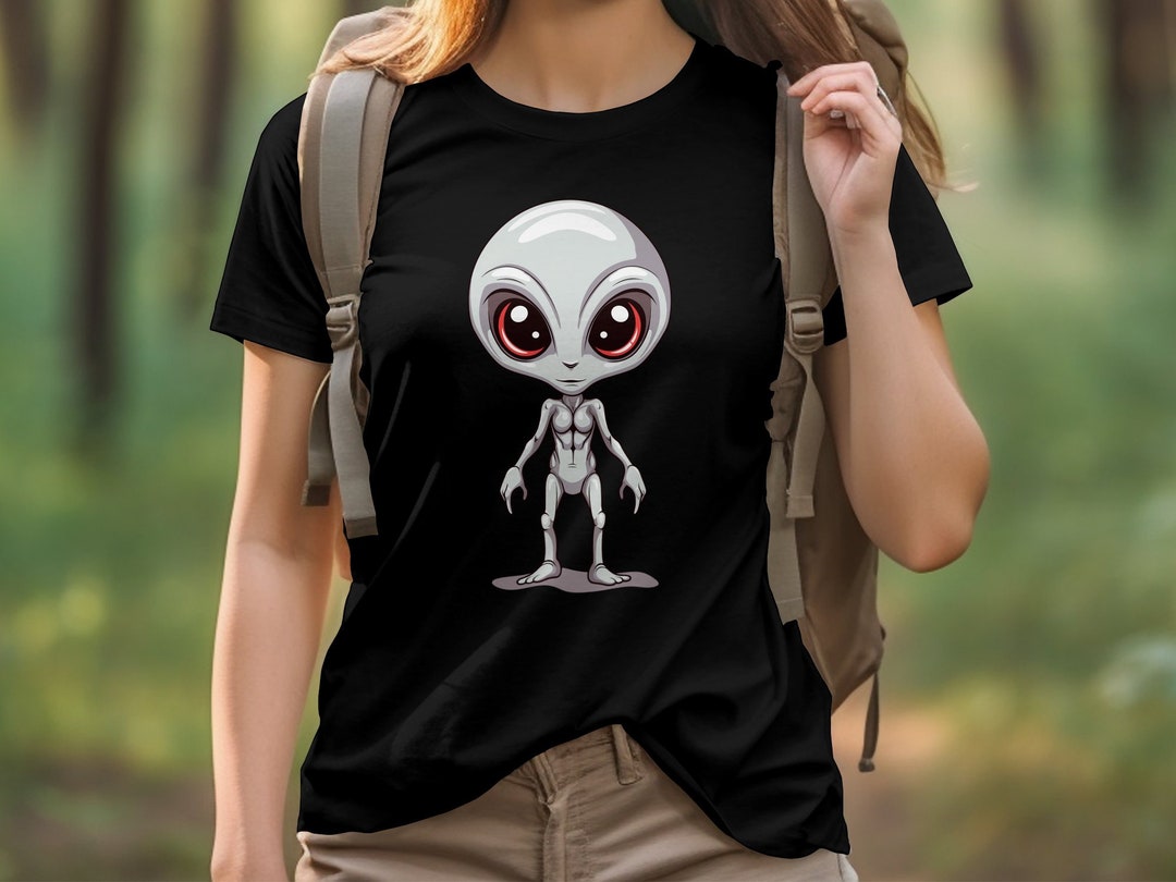 Gray Alien Shirt Dark Alien Tee Space Alien Grey Alien Shirt Dark Side ...