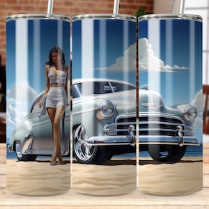 vintage coupe lowrider 20 oz Skinny Tumbler Sublimation Design, Straight & Tapered Wrap, Tumbler Wrap, Tumbler Png, Instant Download