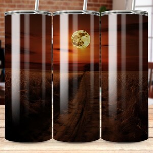 harvest moon 20 oz Skinny Tumbler Sublimation Design, Straight & Tapered Wrap, Tumbler Wrap, Tumbler Png, Instant Download