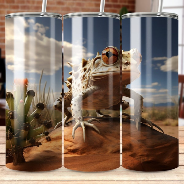 horned toad 20 oz Skinny Tumbler Sublimation Design, Straight & Tapered Wrap, Tumbler Wrap, Tumbler Png, Instant Download