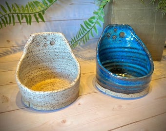 Handmade Ceramic Herb Stripper – Dishwasher Safe Stoneware Bowl