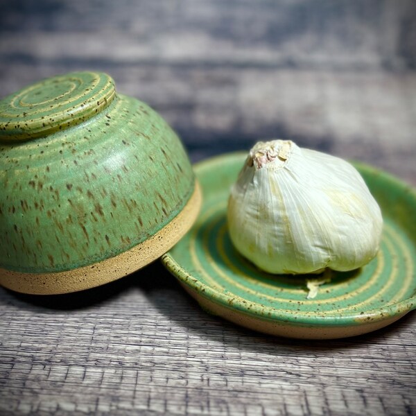 Ceramic Garlic Roaster Etsy