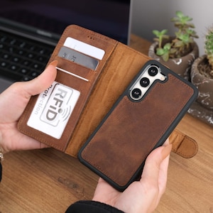 Custom Leder Portemonnaie für Samsung Galaxy S23 Serie | Personalisierte Geschenke