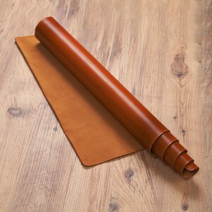 Tan Leather Desk Mat, Handmade Writing Pad, Full Grain Office Desk Pad, Minimalist Desk Protector
