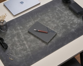 Leather Desk Pad Large, Custom Size Desk Mat, Desk Blotter, Leather Writing Pad, Desk Accessories, Desk Protector