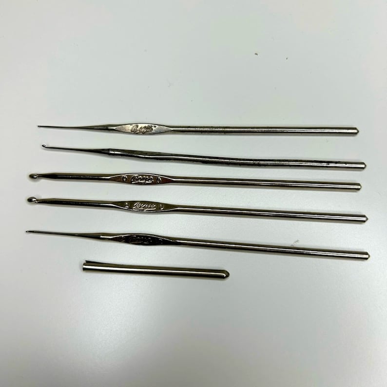 5 Vintage Boye Crochet Hooks Etsy