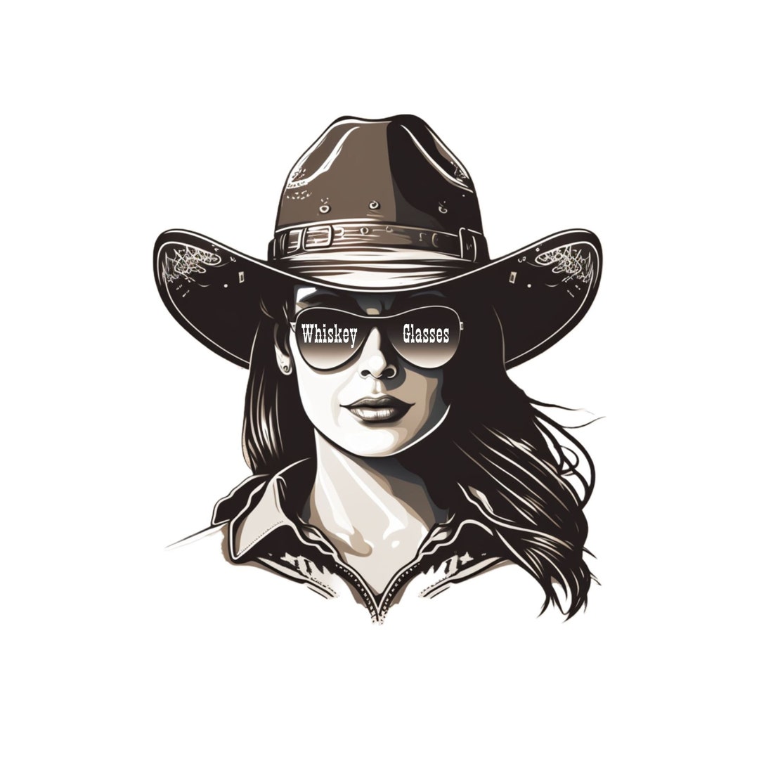 Wallen PNG Country Music Whiskey Glasses Cowgirl Country Western