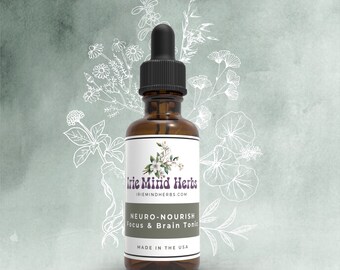 Neuro-Nourish: Focus & Brain Tincture - 1oz Alcohol Free