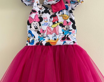 Enchanting Minnie Tutu dress : Custom Tulle Dress for Girls