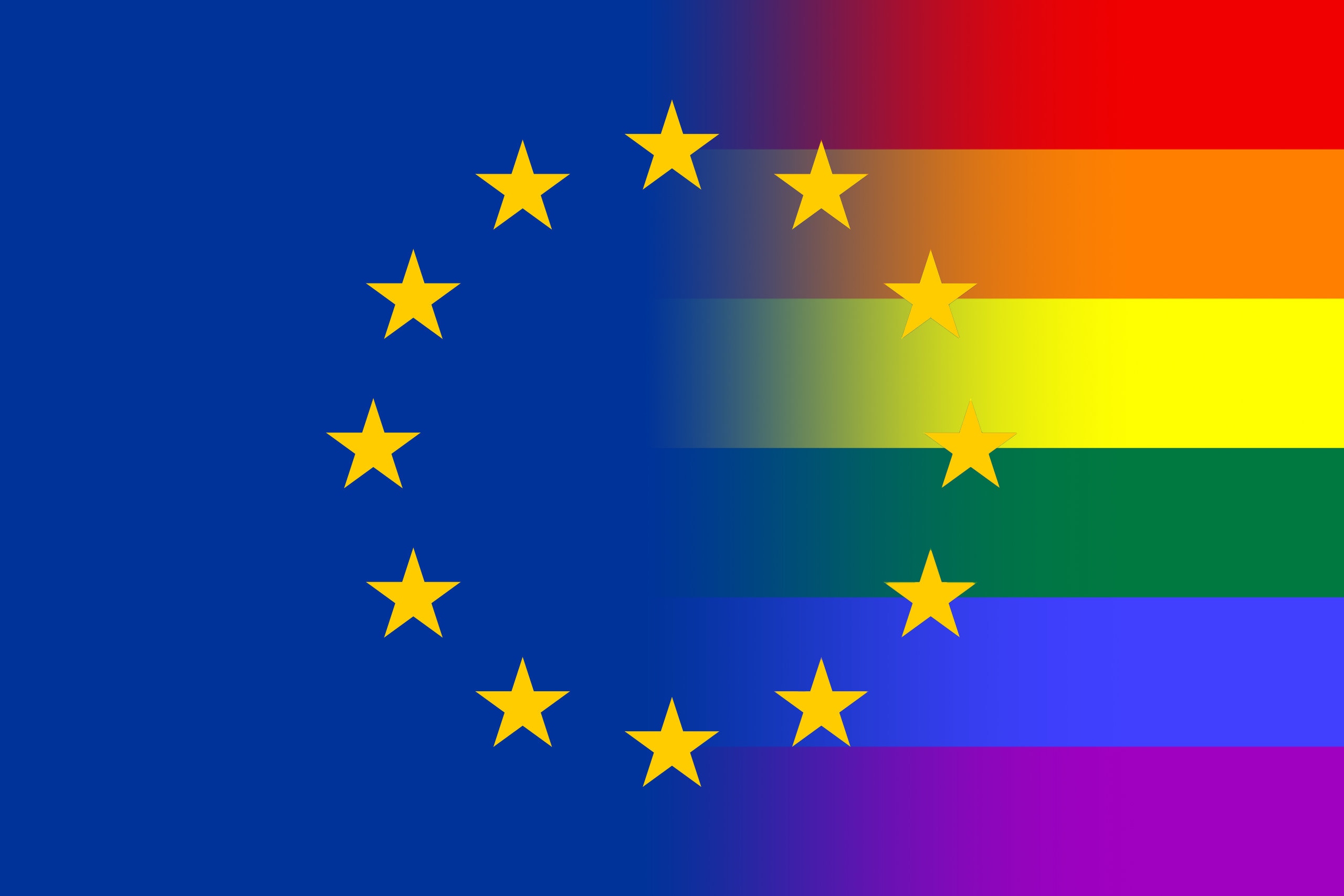 European Union Pride Flag EU 3'x5' LGBTQ Indoor Outdoor Waterproof Gay Lesbian Pansexual Pride Festival Rainbow Flag Europe LGBTQIA+ - Etsy