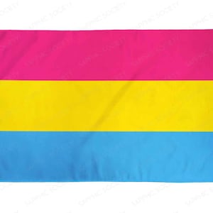 Pansexual Pride Flagge 1,0x1,5m LGBTQ Indoor Outdoor Wasserdicht Polyester Pansexual Queer Flagge Gay Queer Pride Festival Regenbogen Flagge LGBTQIA+