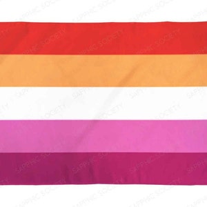 Lesbian Pride Flag 3&#39;x5&#39; LGBTQ Indoor Outdoor Waterproof Polyester wlw Sunset Flag Gay Pansexual Queer Pride Festival Rainbow Flag LGBTQIA+