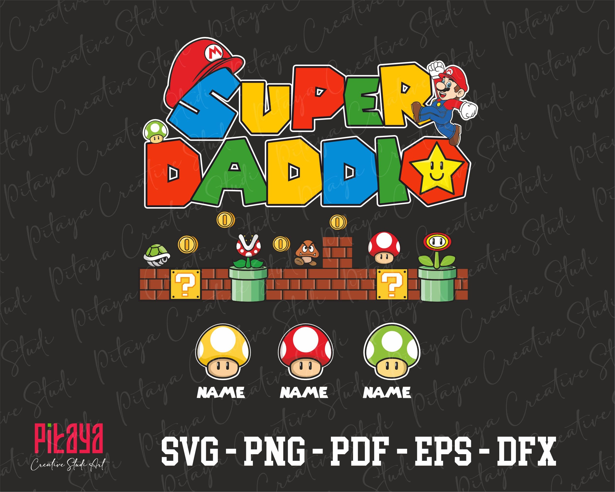 Super Daddio PNG File Happy Fathers Day Png Funny Dad Gamer - Etsy