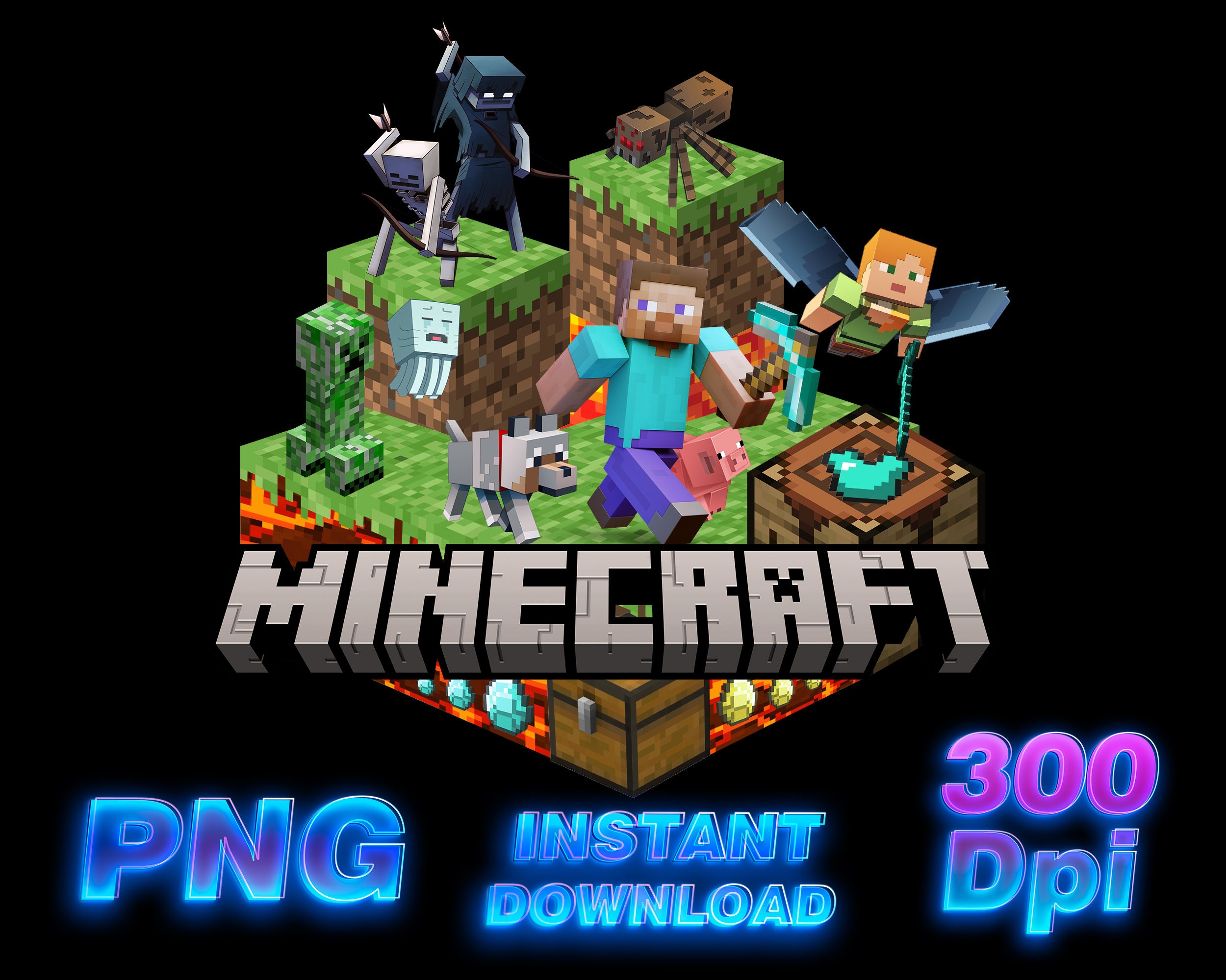 D Creeper Icon, Minecraft Iconpack