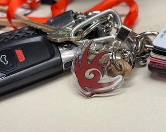Shadow The Hedgehog Insignia Black Arms Symbol Keychain Sticker Sonic Phone Charm