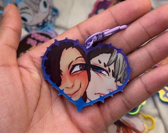 Janka Keychain | Gachiakuta | Jabber & Zanka | Heart Shaped | Enemies