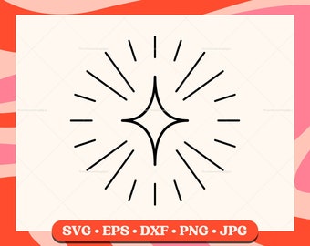 Stern SVG | Stern Feilen | Stern Vektor Datei | Stern Clip Art | Handgezeichnet | SVG-Dateien für Cricut | Silhouette