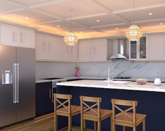 Beautiful Kitchen Design – Instant Download with DWG, SketchUp (SKP) & CAD Files