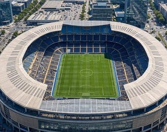 Soccer Stadium / Football Ground & Field SketchUp Model + 3D Rendering Exterior Sports Architecture