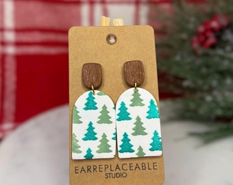 Christmas Tree Earrings, Christmas Arch Earrings, Christmas Earrings, Earrings for Christmas, Holiday Jewelry, Holiday Earrings