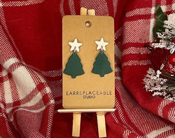 Christmas Tree Earrings, Christmas Earrings, Holiday Earrings