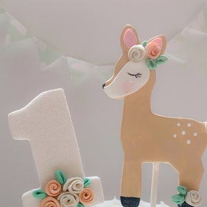 zhongfei Deer Cake Topper-Topper de Pastel de Bodas Silueta de Deer Couple