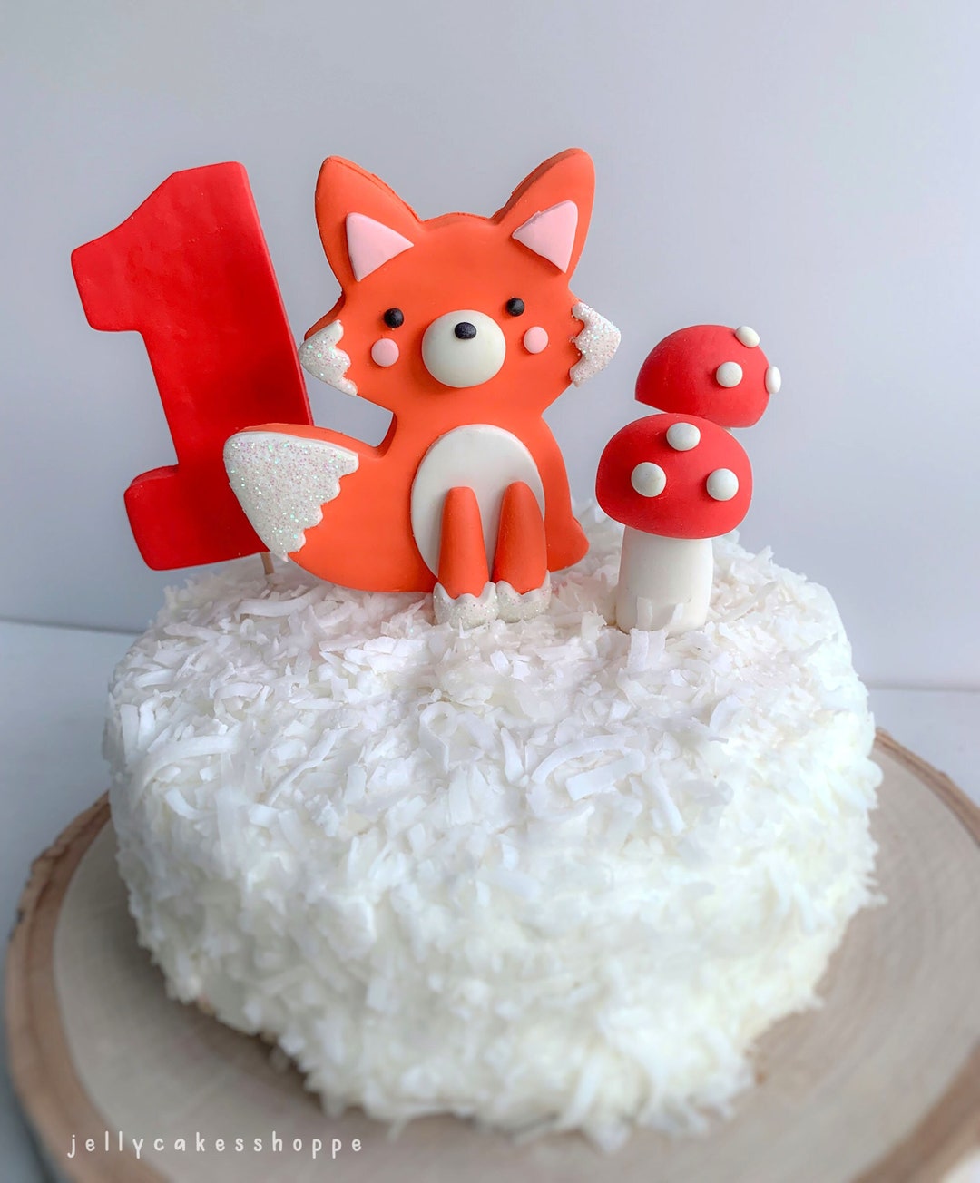 Woodland Cake Decorations, Fox Cake Topper, Baby's 1st Birthday ...